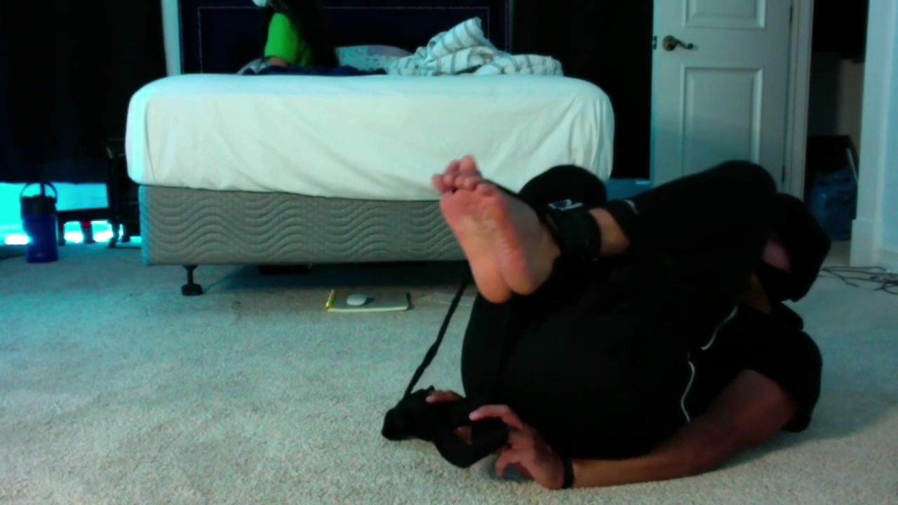 Barefoot Boy Tied Up And Tickled By Girlfriend!
