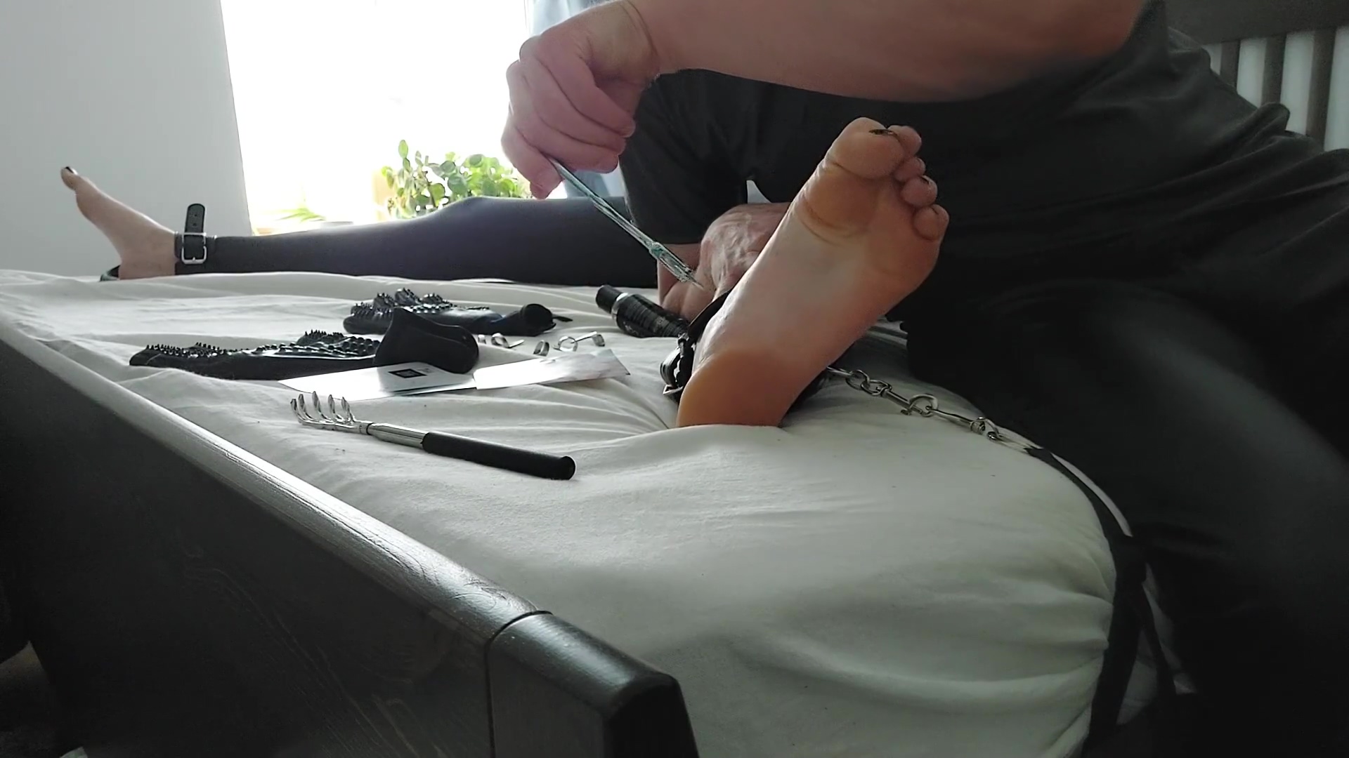 Tickle Torture For Scarlett - Tickle Toy Testing From The Foot Fetish Store (sextoy Testing)
