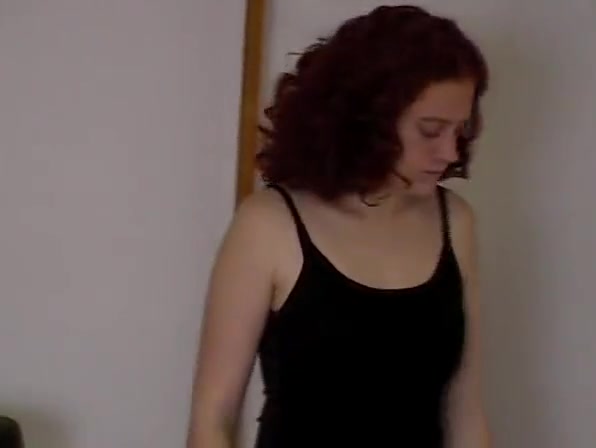 CMNF - Shy redhead spanked and stripped
