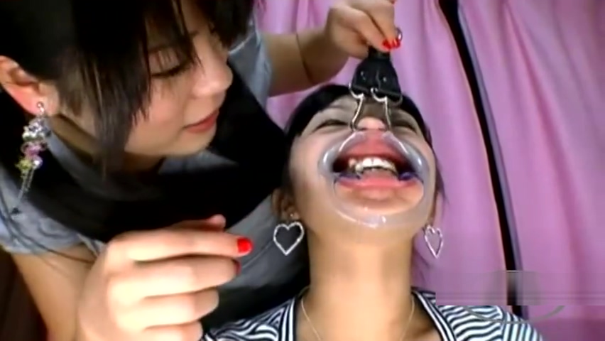 Asian Girl Gag In Mouth Getting Her Teeths Licked Nose Tortured With Hooks
